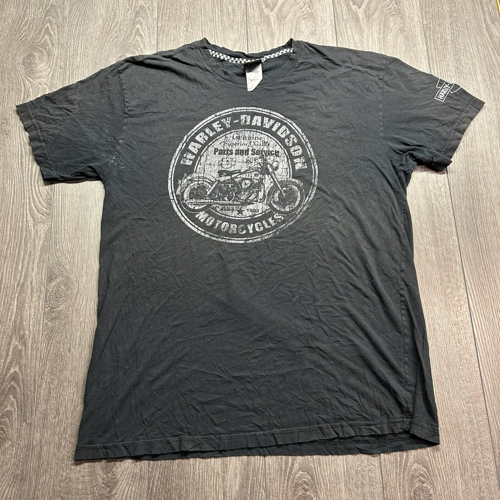 Harley-Davidson Knoxville Tennessee T-Shirt Mens XL Black Graphic Y2K USA Made
